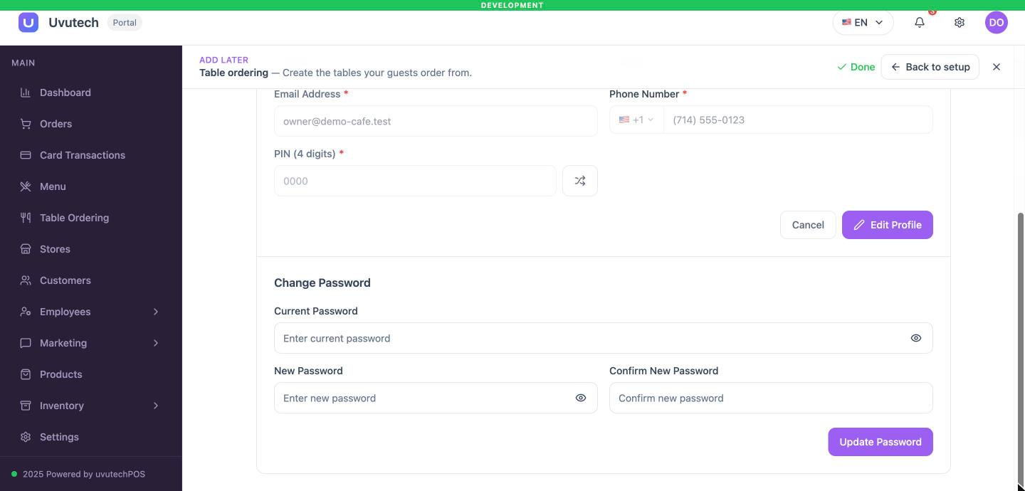 Khung Change Password