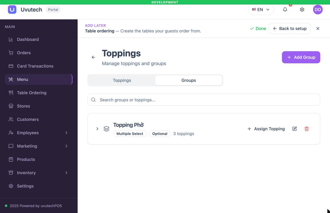 Tab Groups của topping
