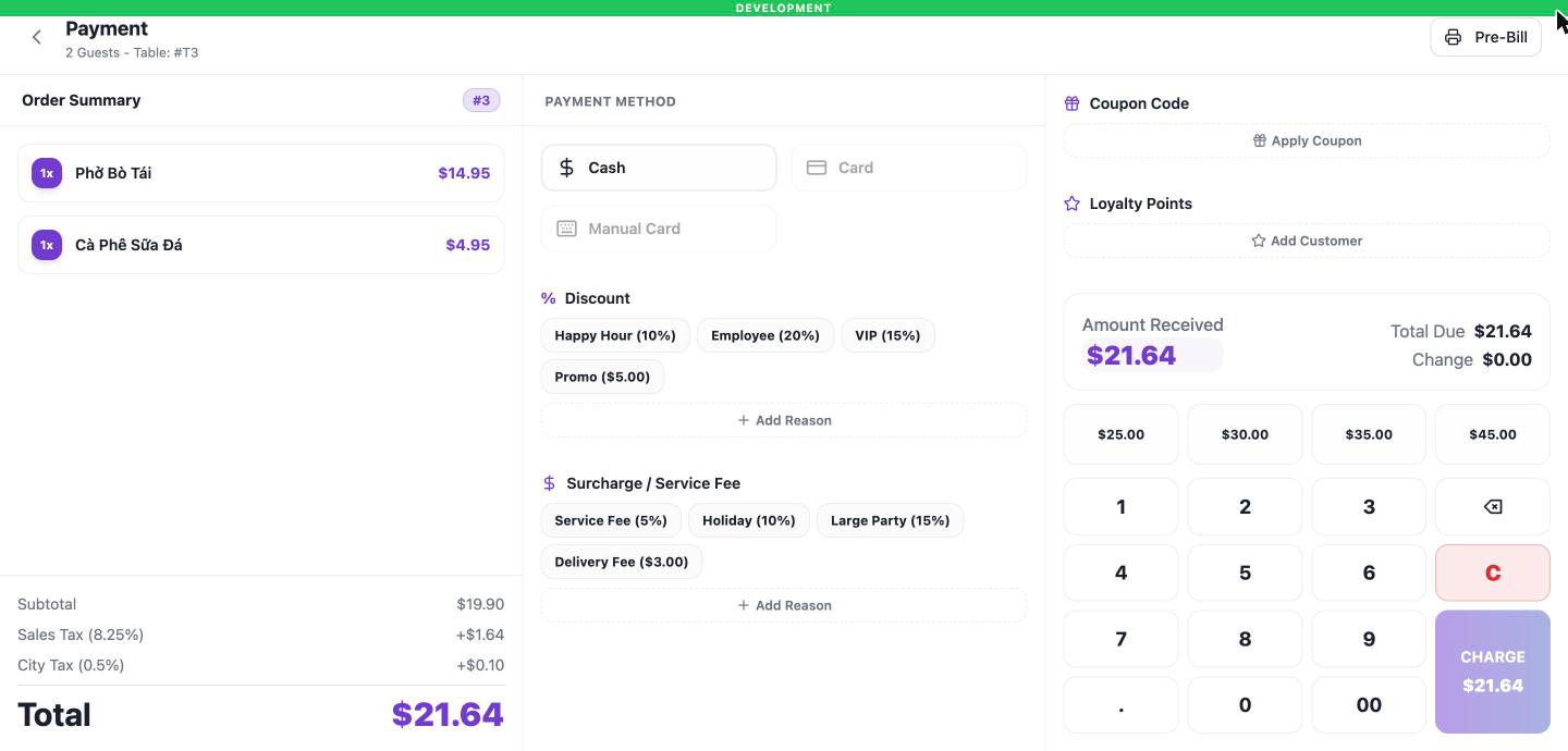 Order Summary và Payment Method